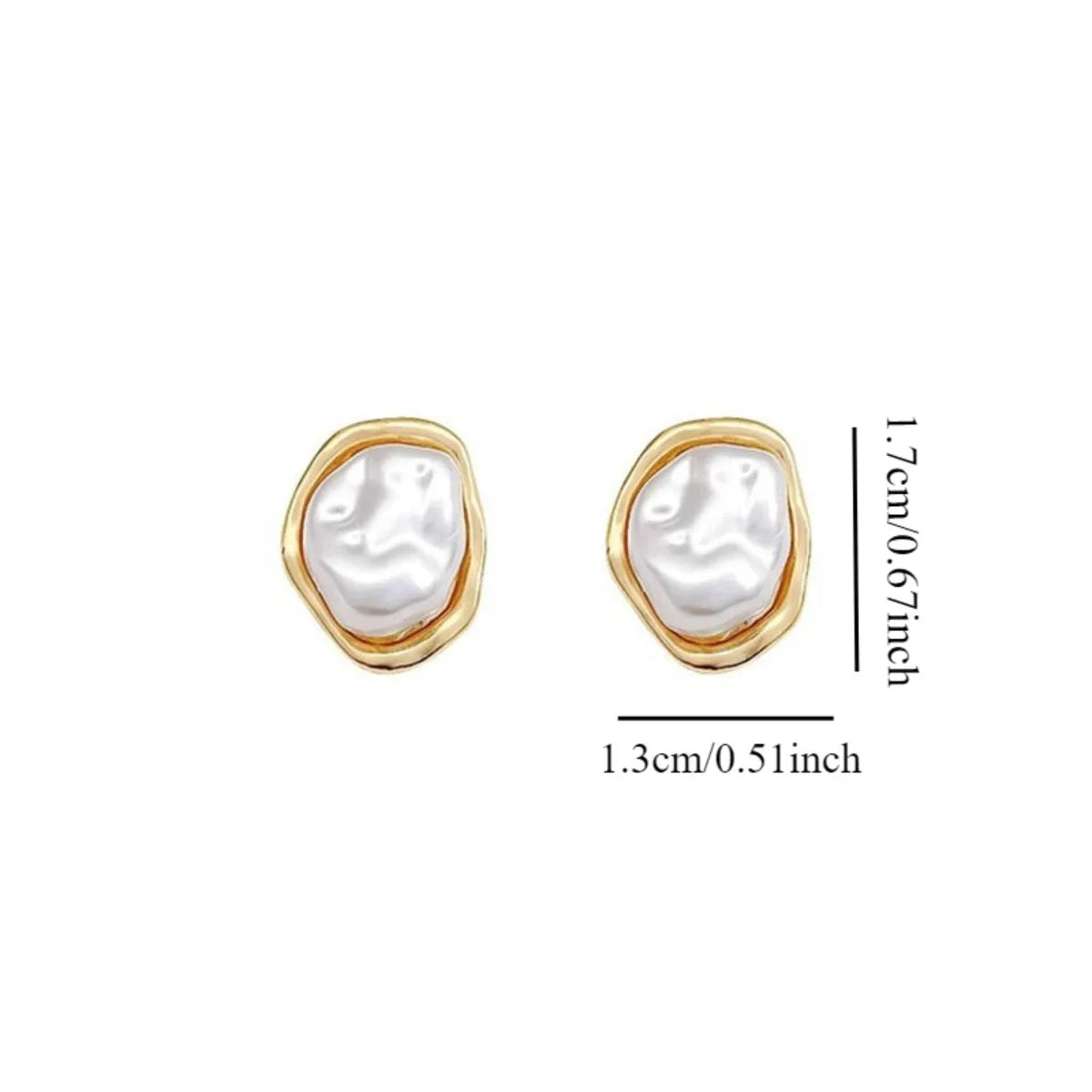 Irregular Pearl Earring